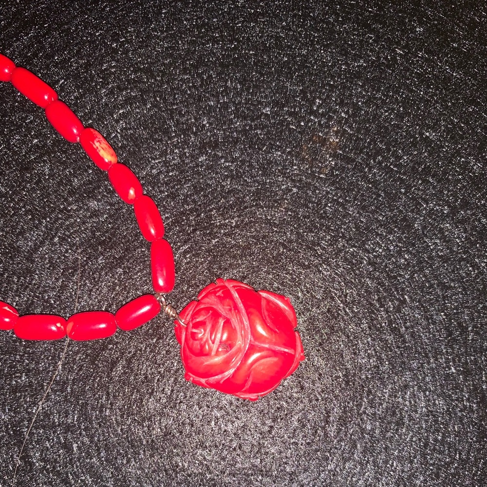 Vintage Genuine Real Red Coral Necklace - Picture 3 of 8